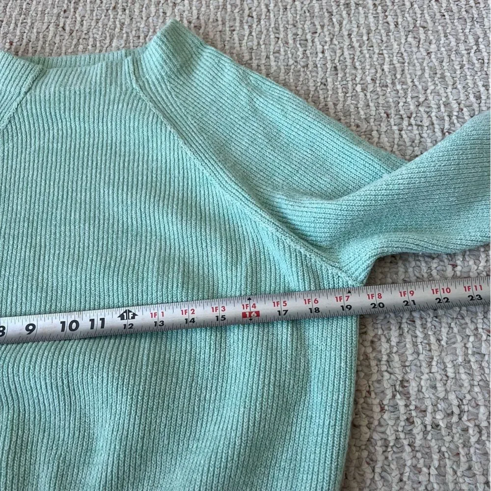 Free People Too Good Mockneck Sweater in Opaline Green